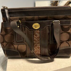 Brown Coach bag
